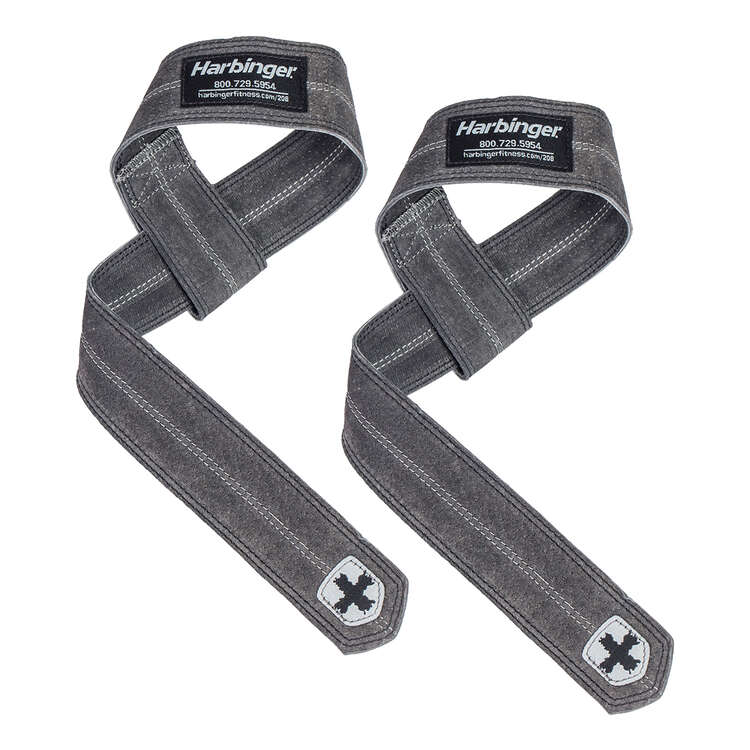 Harbinger Padded Cotton Lifting Straps - Black