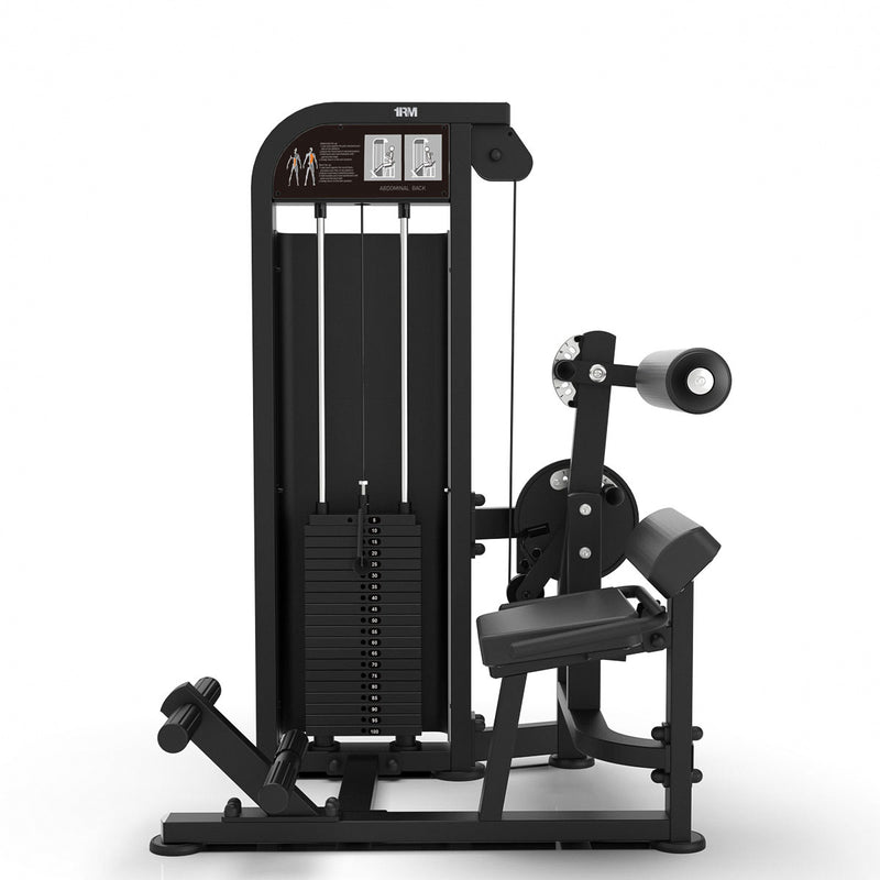 Pre Order - Expected Late Jan | Ab / Lower Back Curl Pin Loaded Machine - Shadow Series