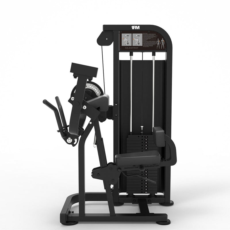 Seated Bicep / Tricep Curl Pin Loaded Machine - Shadow Series