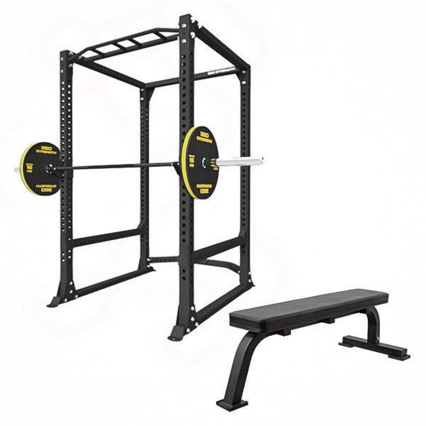 360 Strength Power Rack + Flat Bench Package