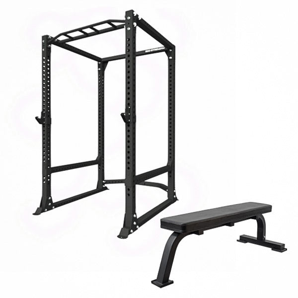 360 Strength Power Rack + Flat Bench Package