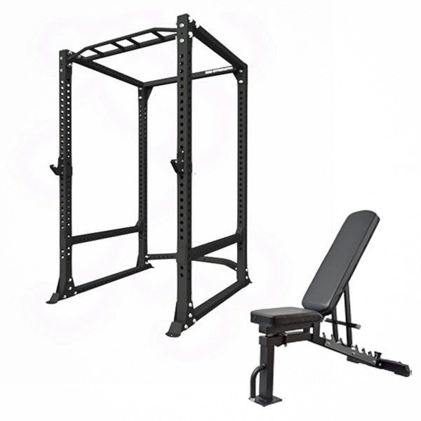 360 Strength Power Rack, FID Bench Bumpers Bar Flooring Storage Package