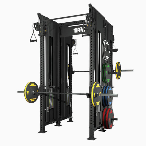 1RM Ebony Double Functional Trainer Rack Walkthrough Image 2