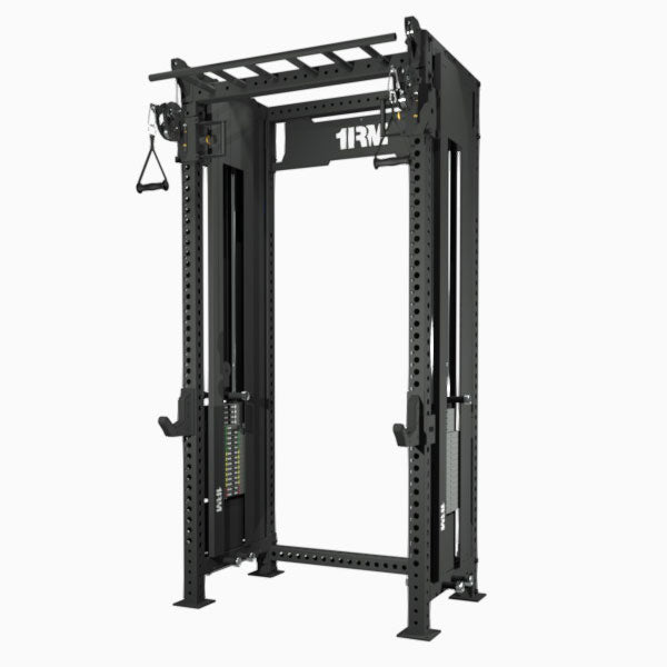 1RM Ebony Functional Trainer Rack with Multi Grip Chin