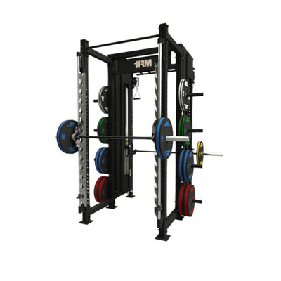 1RM Ebony Functional Rack & Smith Machine with Storage Combo Walkthrough