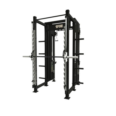 1RM Ebony Functional Rack & Smith Machine with Storage Combo Walkthrough Image 3