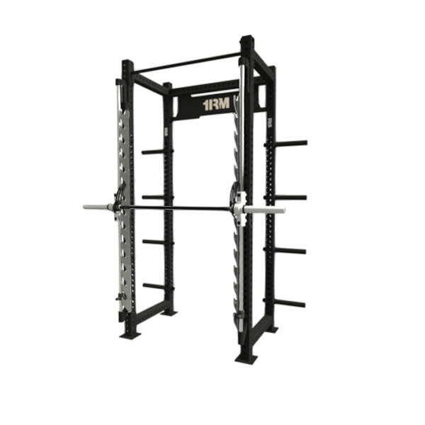 1RM Free Standing Compact Smith Machine with Storage