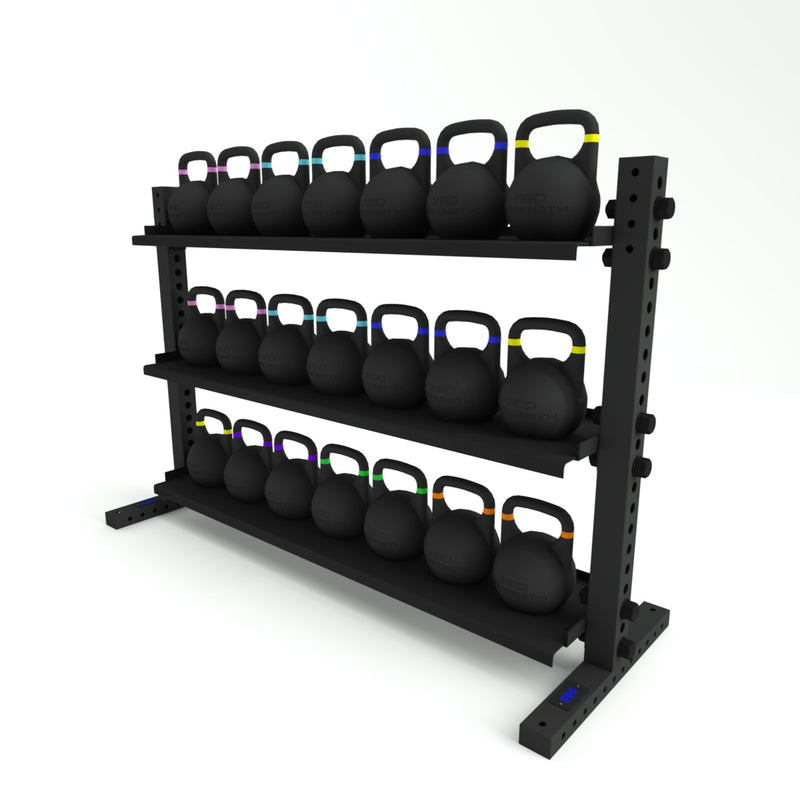 1RM 3-Tier Kettlebell Storage Rack | Wide Image 2