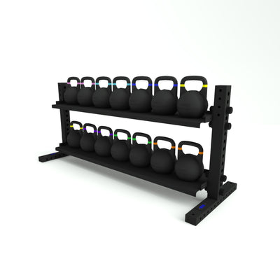 1RM 2-Tier Kettlebell Storage Rack | Wide Image 2