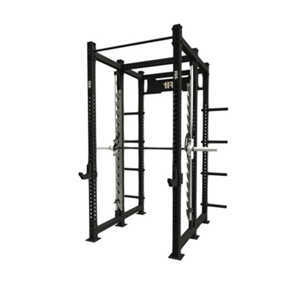 1RM Obsidian Power Rack & Smith Machine Combo Stacked