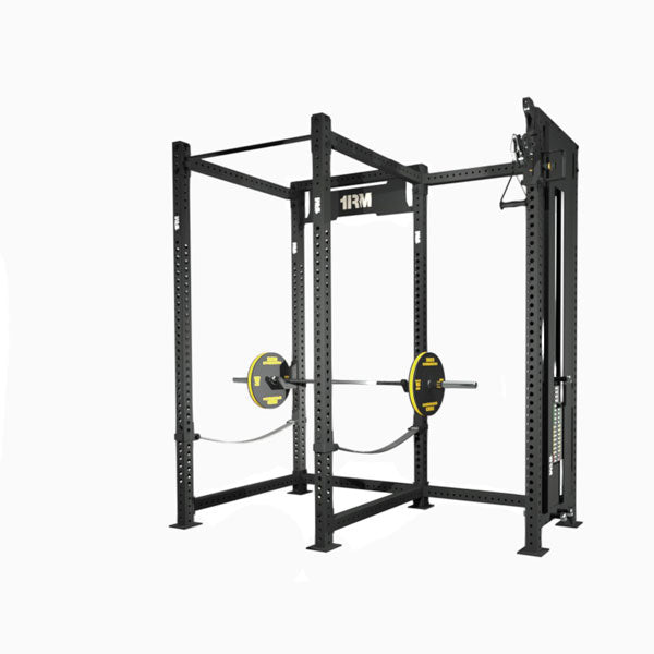 1RM Obsidian Power Rack with Cable Station Little Bloke Fitness