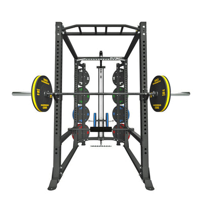 360 Strength Power Rack, Lat Pulldown FID Bench Bumpers Bar Flooring Package