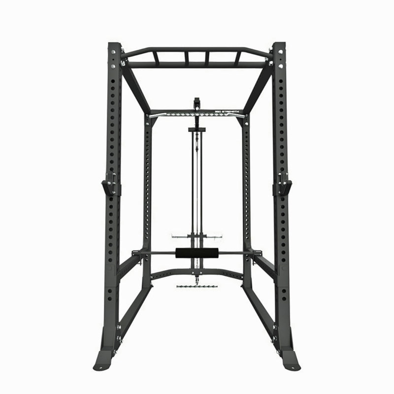 Pre Order - Expected Mid Jan | 360 Strength Light Commercial Power Rack with Lat Pulldown / Low Row