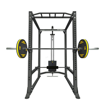 360 Strength Light Commercial Power Rack with Lat Pulldown / Low Row and 100kg Stack