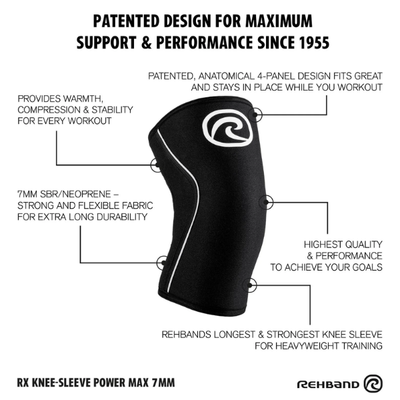 Rehband RX Knee Sleeve Power Max 7mm Image 2