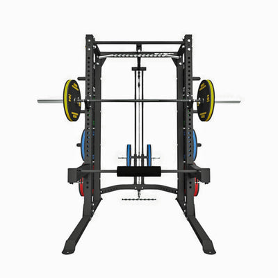 Pre Order - Expected Mid Jan | 360 Strength Light Commercial Squat Rack with Lat Pulldown / Low Row