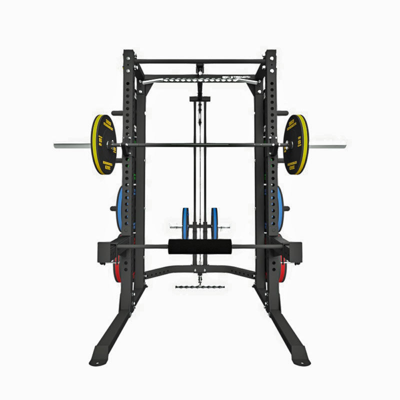 Pre Order - Expected Mid Jan | 360 Strength Light Commercial Squat Rack with Lat Pulldown / Low Row