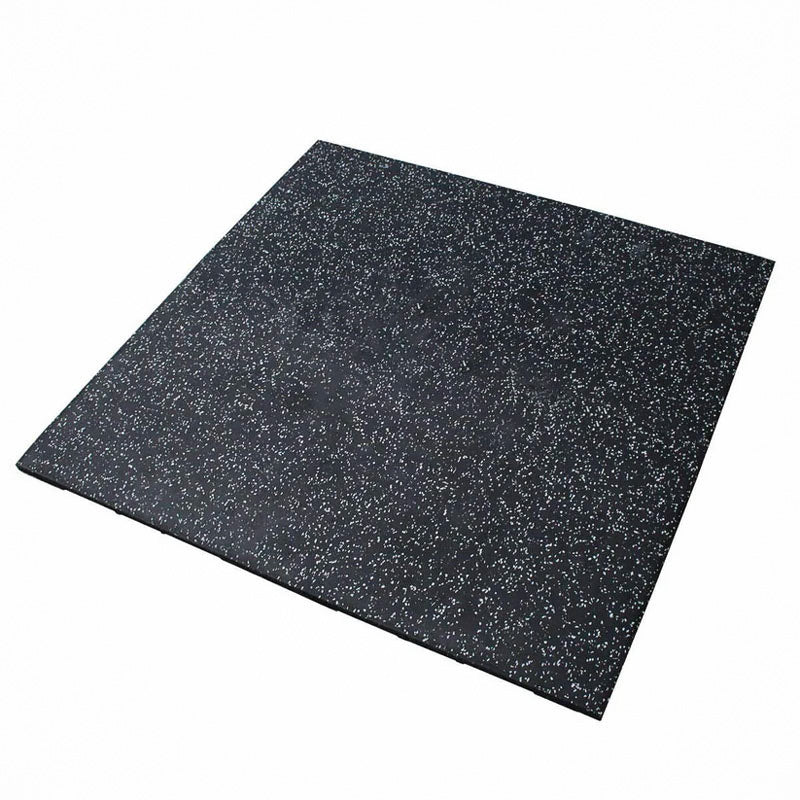 20mm EPDM Flat Bottom Rubber Gym Flooring - 40% Grey Fleck - with Connectors